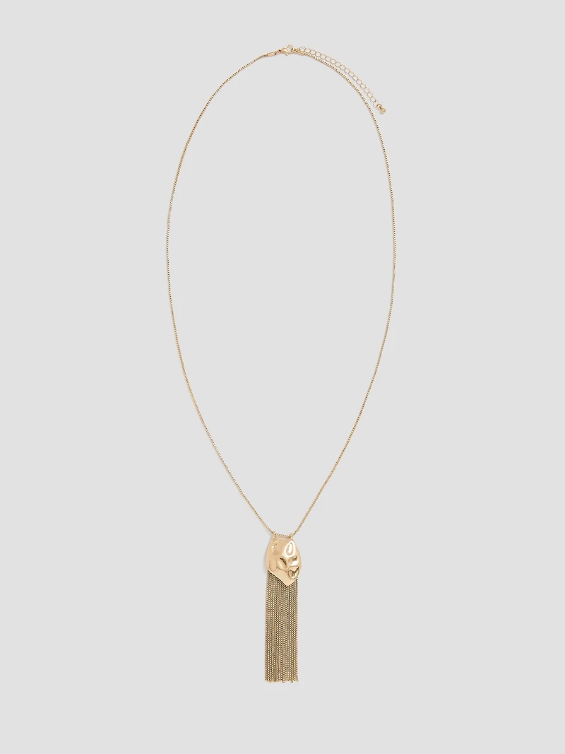 Collier avec pendentif à franges