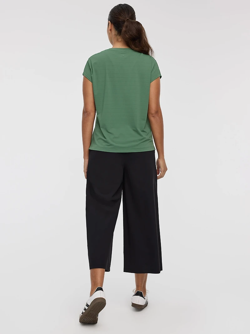 T-shirt à manches très courtes en mesh