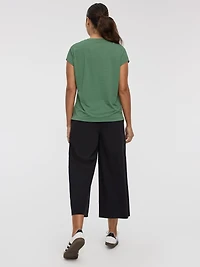 T-shirt à manches très courtes en mesh