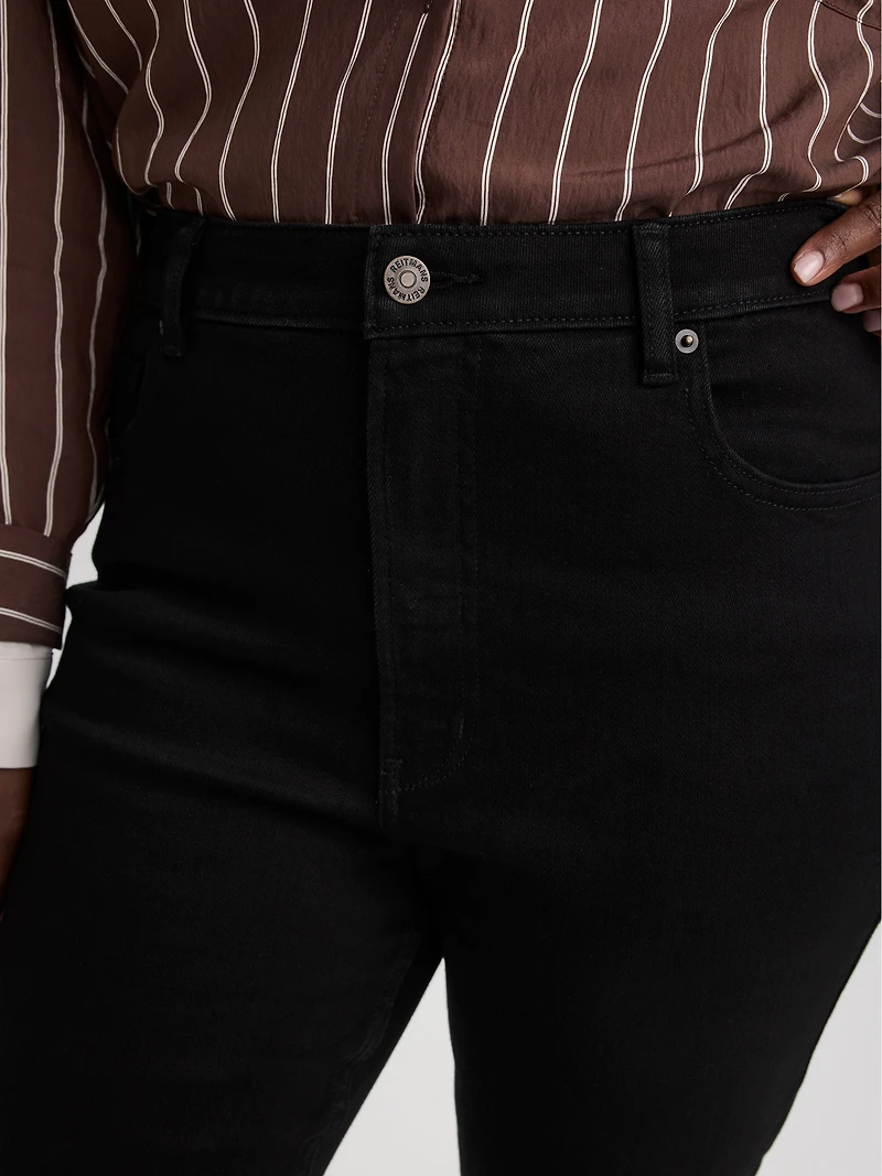 Jean à jambe évasée et taille haute - Coupe Courbes