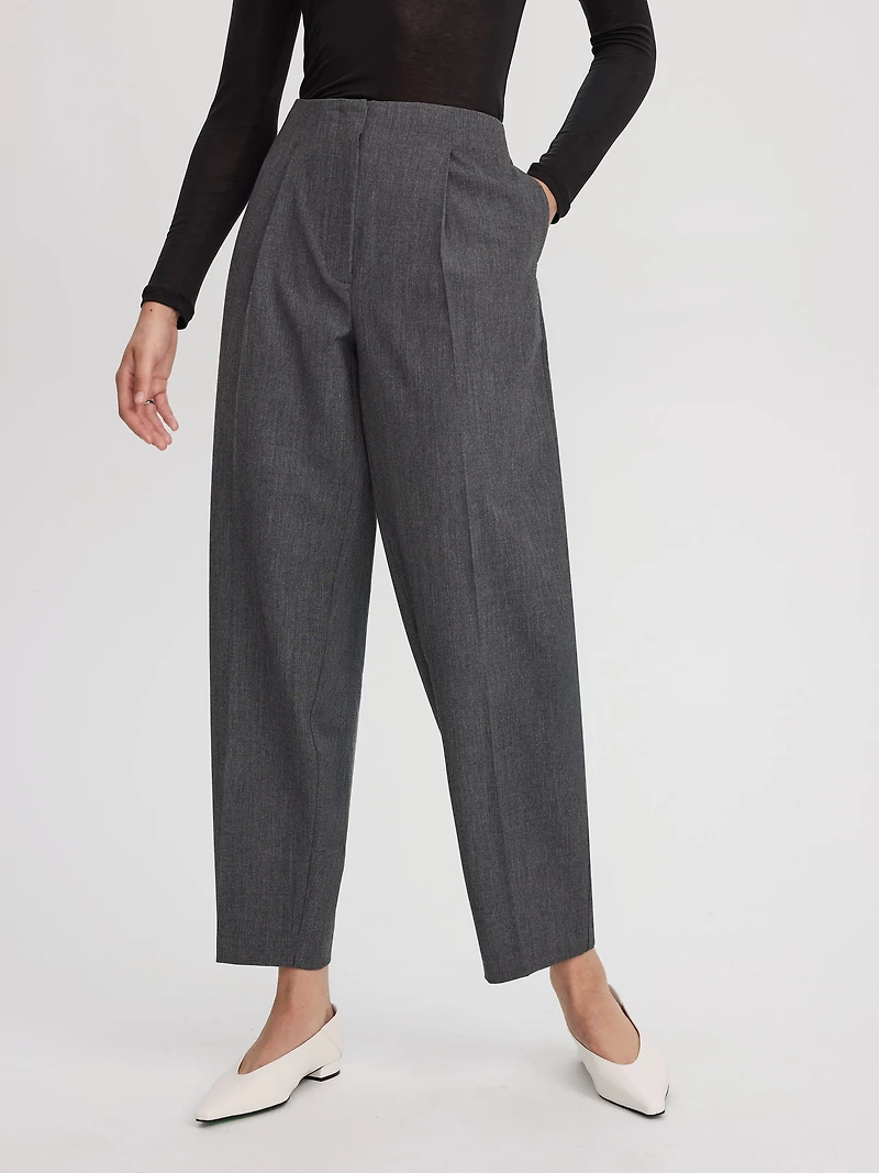 Mid-Rise Barrel Pants - The Timeless