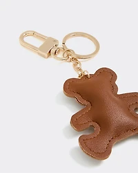 Faux Leather Bear Bag Charm