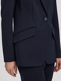 Veston ajusté en tricot à un bouton - Le Stretch Moderne (MD)