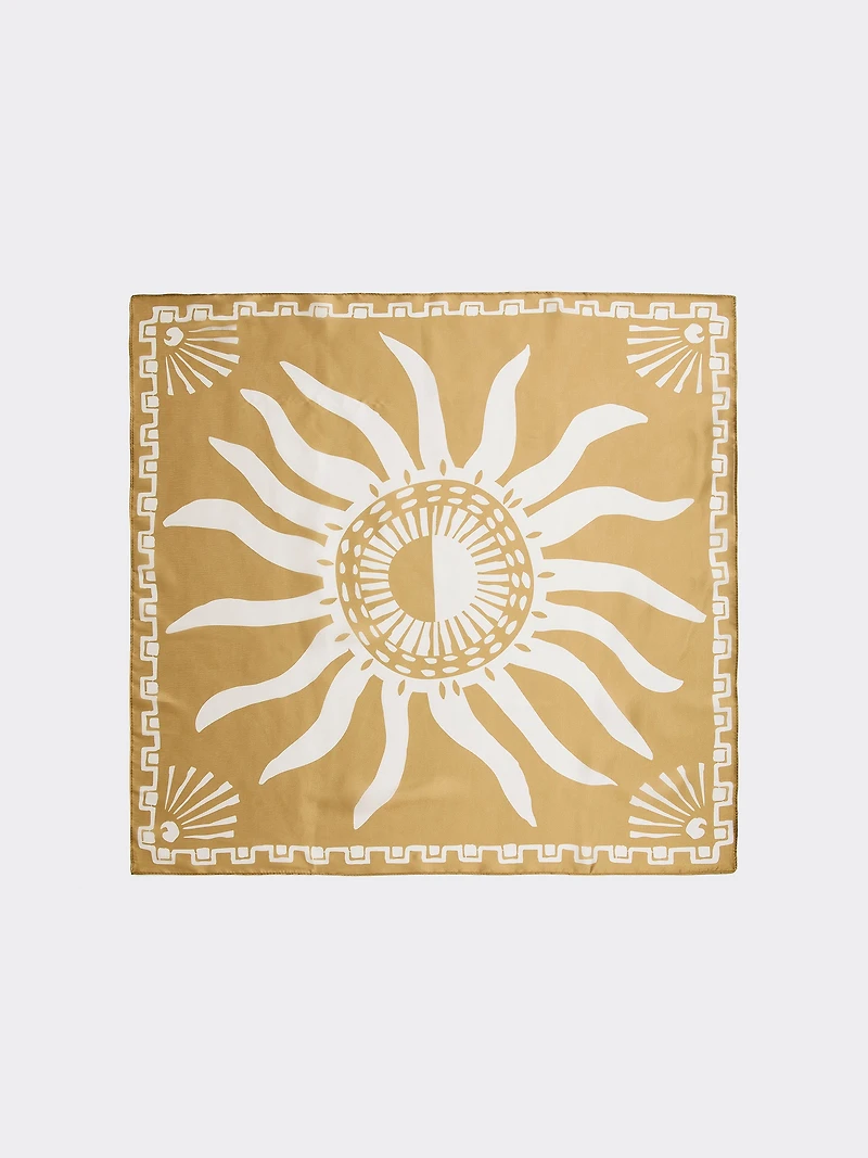 Square Scarf with Sun