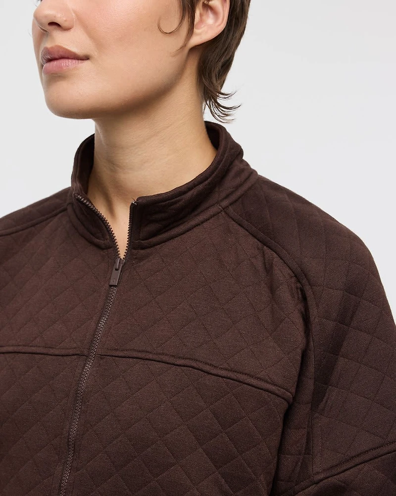 Veste en jacquard matelassé - Hyba