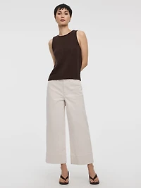 Straight-Leg High-Rise Cropped Mariner Pant