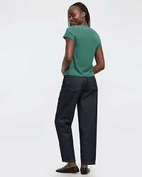 Fitted Crew-Neck Ribbed T-Shirt - R Essentials