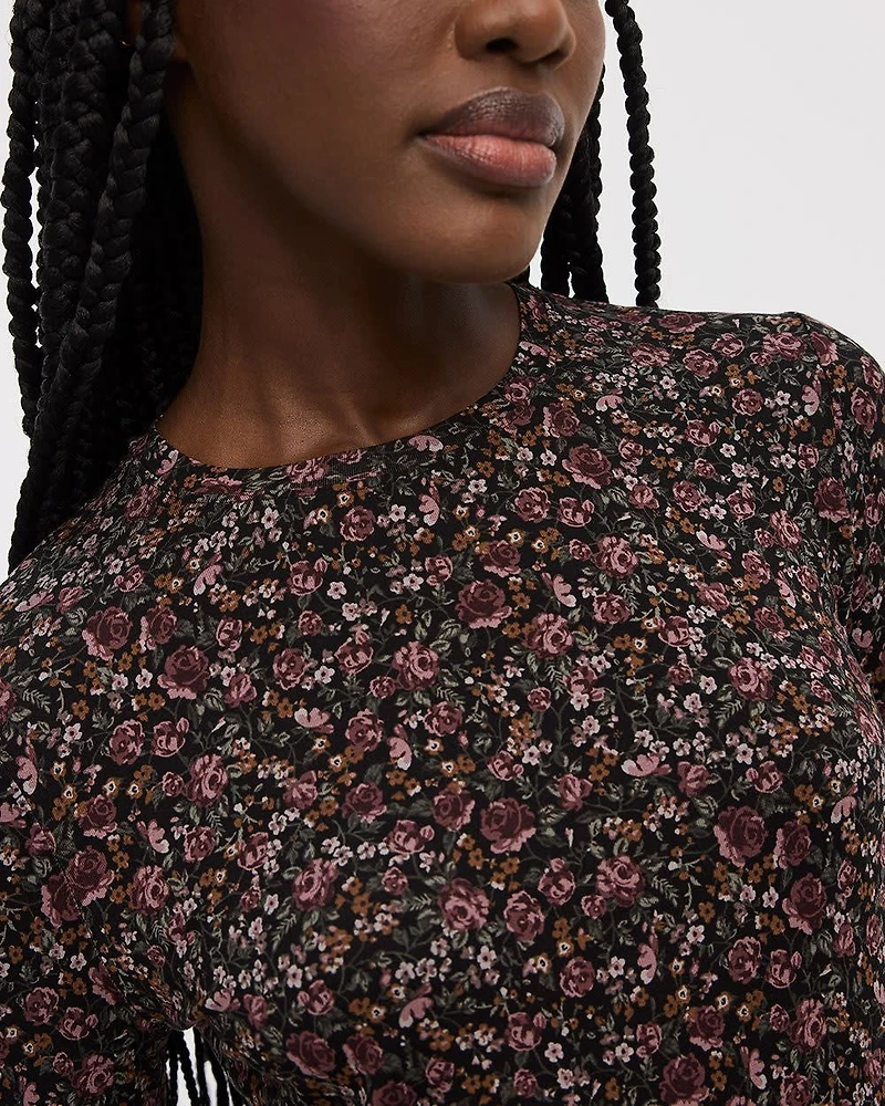 T-shirt à col rond manches longues - R Essentials