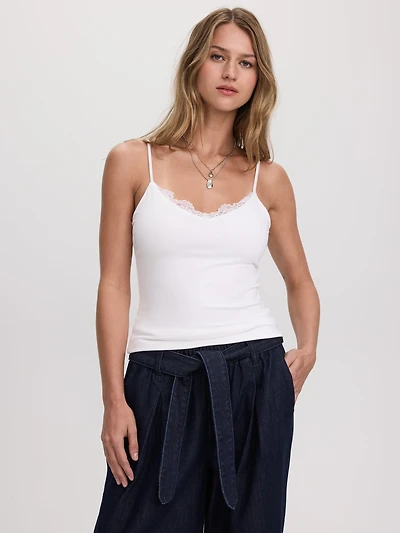 Camisole à col V avec dentelle - R Essentials
