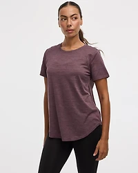 T-shirt à col rond et manches courtes