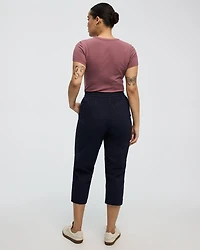 Poplin Capri Pants