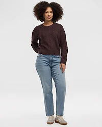 Straight-Leg Mid-Rise Jean