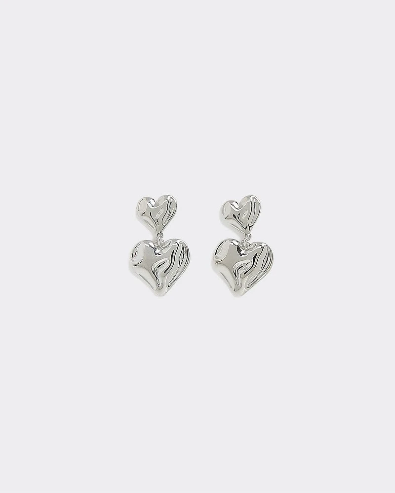 Double Heart Earrings