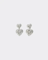 Double Heart Earrings