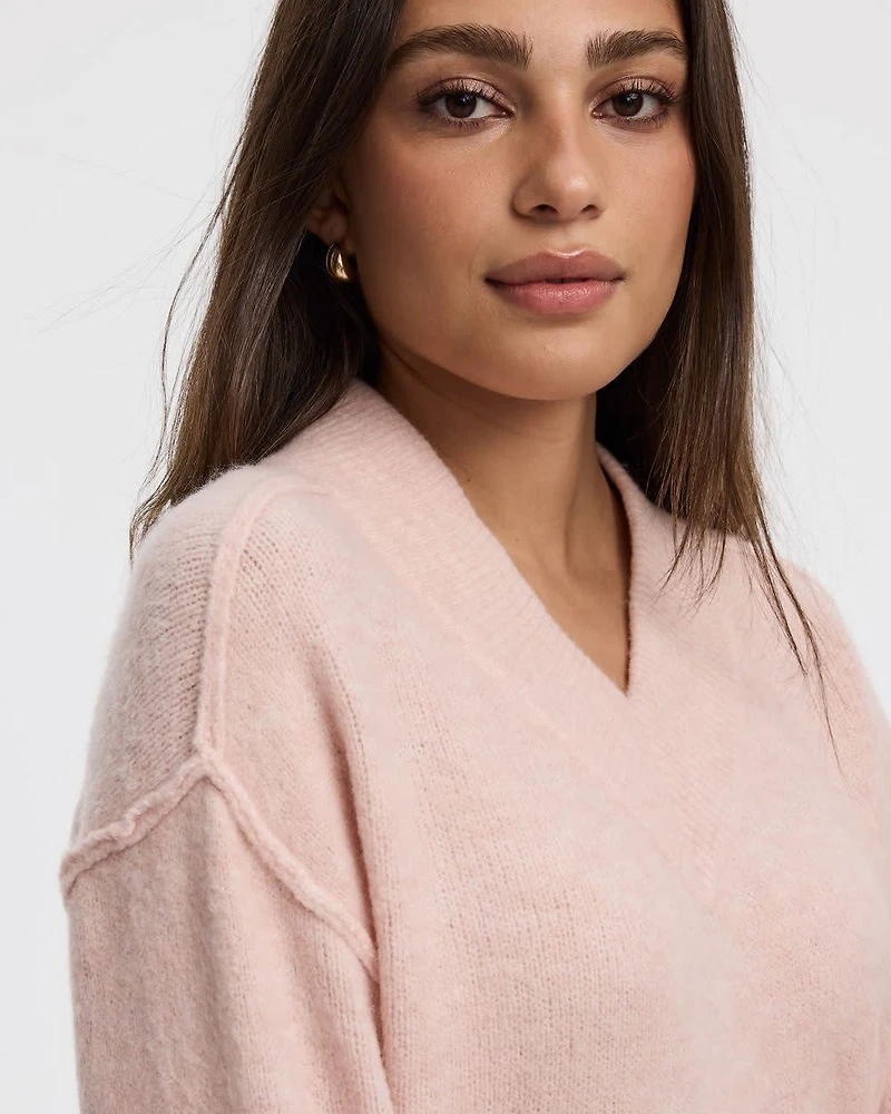 Long-Sleeve V-Neck Pullover