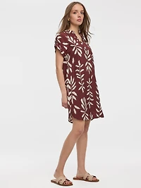 Short-Sleeve Shift Dress