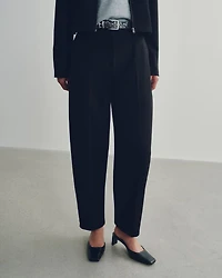 Mid-Rise Barrel Pants