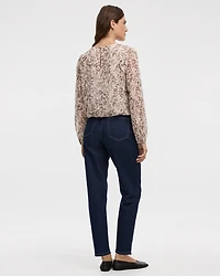 Blouse à manches longues avec ourlet bulle