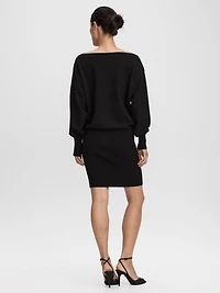 Long-Sleeve Off-the-Shoulder Bodycon Mini Dress