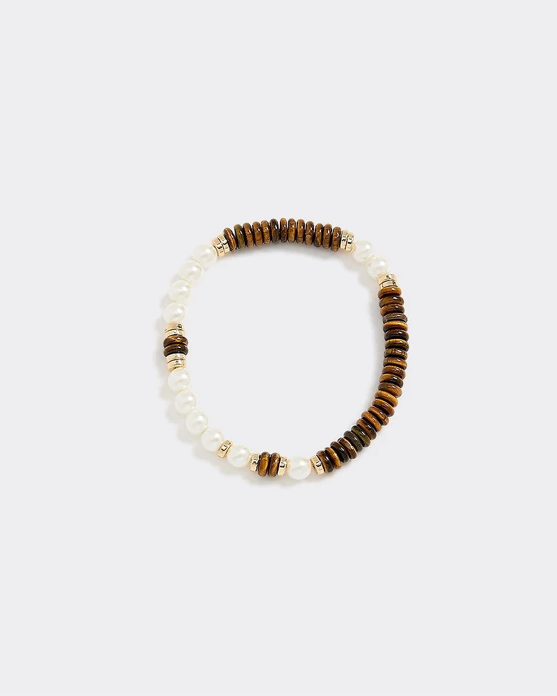 Bracelet with Pearls and Semi-Precious Stones