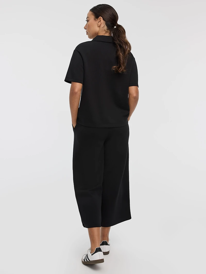 Short-Sleeve Half-Zip Polo - HYLUX Hyba