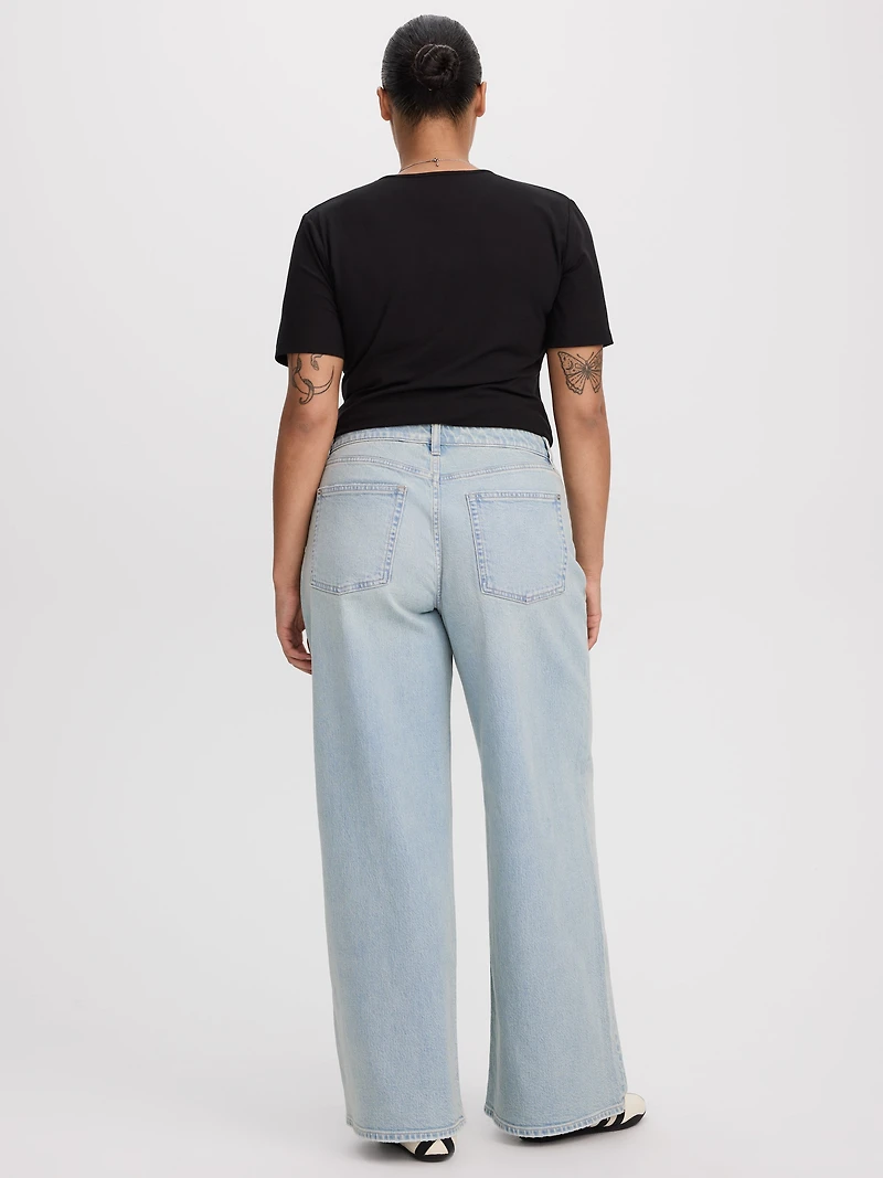 Wide-Leg Mid-Rise Jean - Curvy Fit