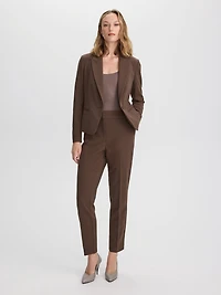 Pantalon longueur cheville à taille haute et jambe étroite