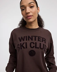 Long-Sleeve Crew-Neck Polar Fleece Sweater - Hyba