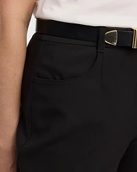 Mid-Rise Barrel Pants