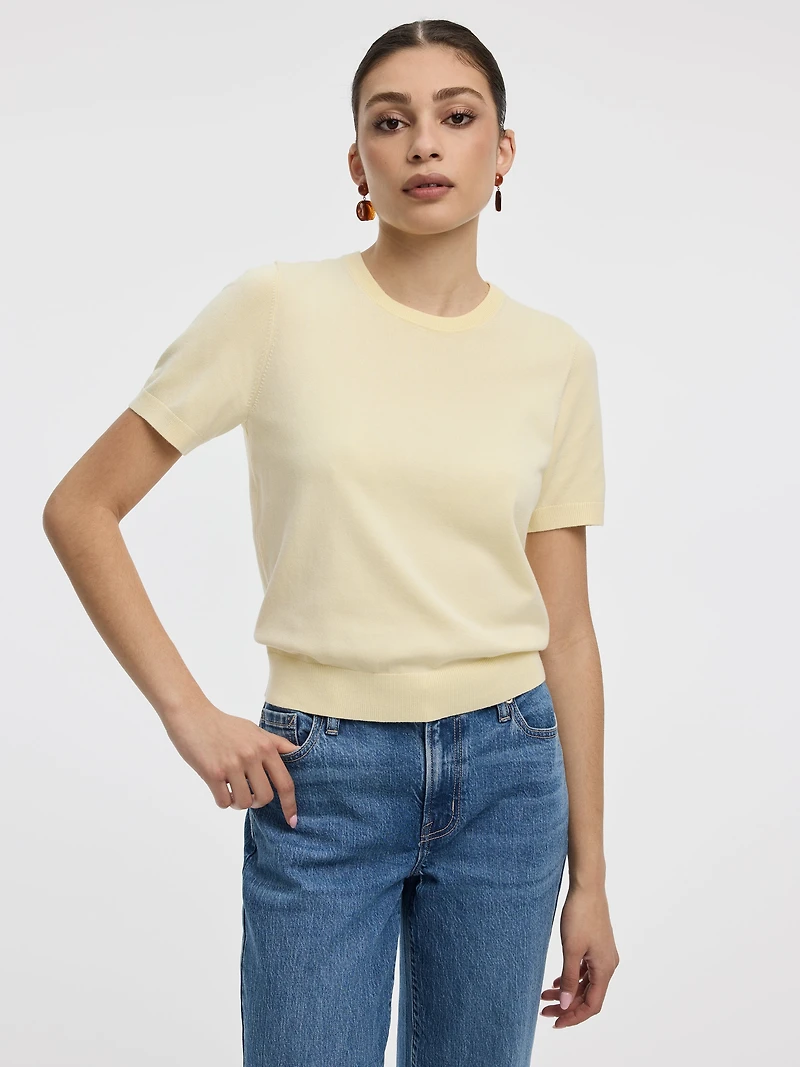 Crew-Neck Sweater Tee - R Essentials