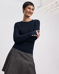Long-Sleeve Crew-Neck Sweater