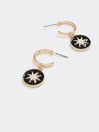 Hoops with Star Charms