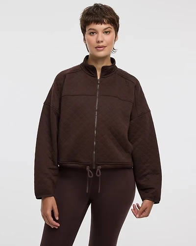 Quilted Jacquard Jacket - Hyba