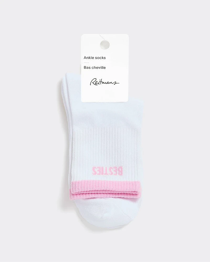Ribbed Anklet Socks