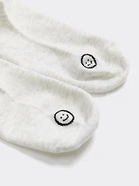 Anklet Socks with Smiley Face