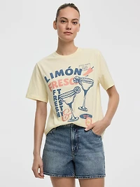 T-shirt à manches courtes et col rond
