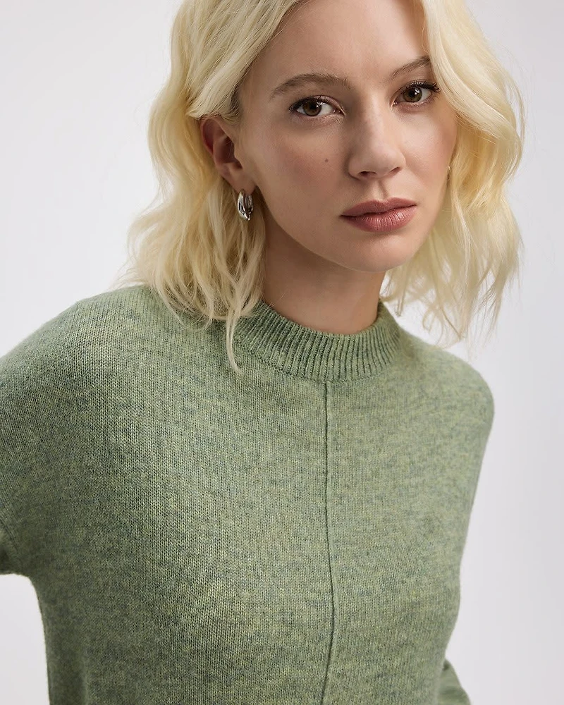 Cashmere-Blend Crew-Neck Pullover