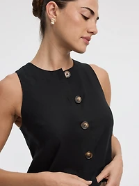 Débardeur en mélange de lin