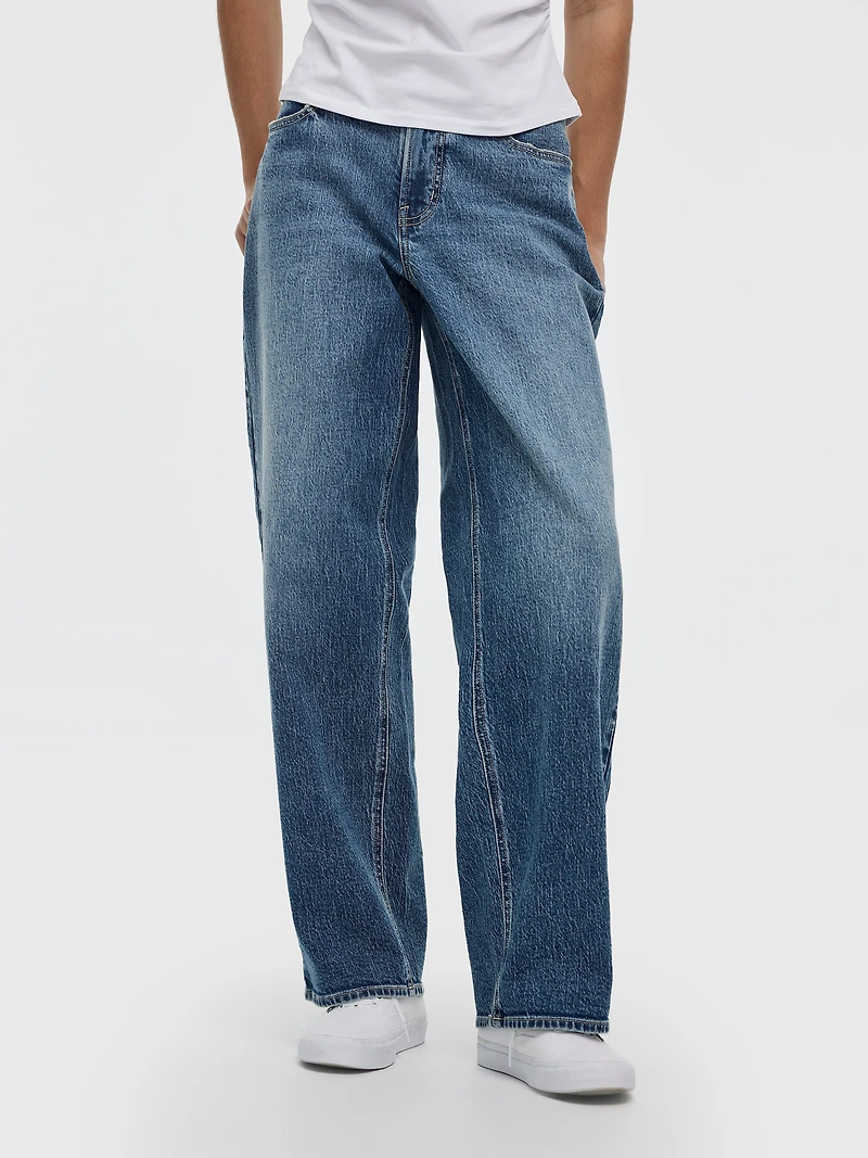 Jean ample à taille mi-haute - Coupe Courbes