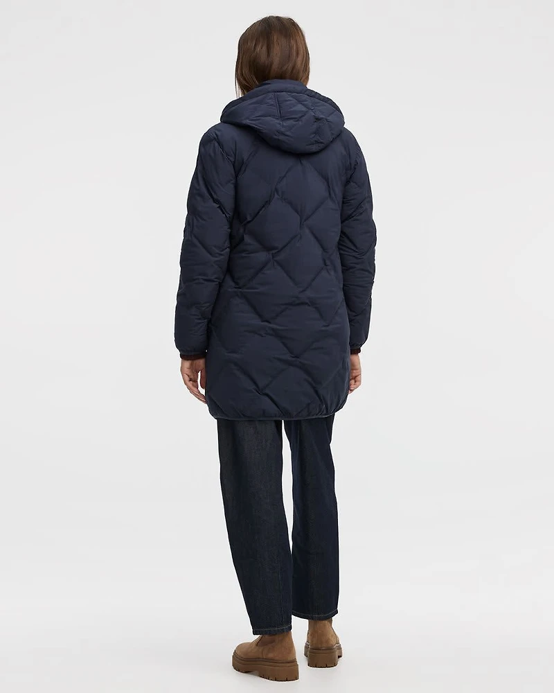 Long Hooded Puffer Jacket