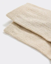 Bas cheville en coton scintillant