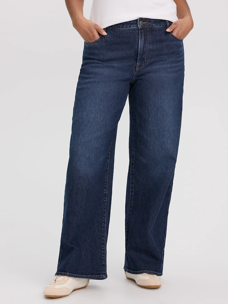 Wide-Leg Mid-Rise Jean - Curvy Fit