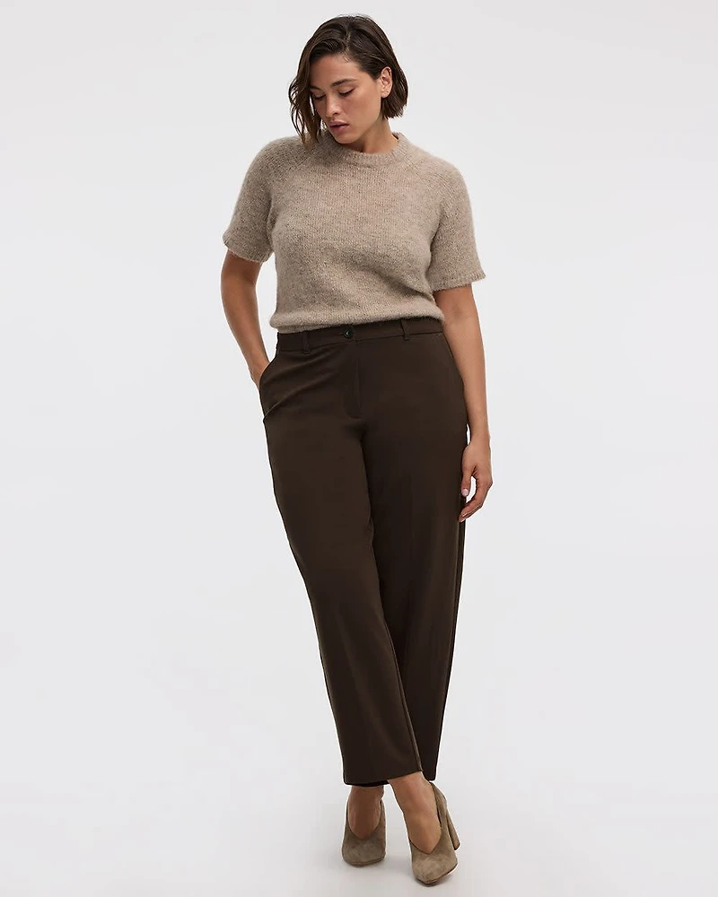 Mid-Rise Barrel Pants