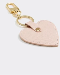 Faux Leather Heart Bag Charm