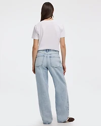 Mid-Rise Ripped Baggy Jean