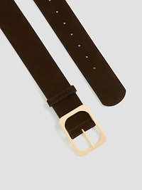 Ceinture en suède et cuir