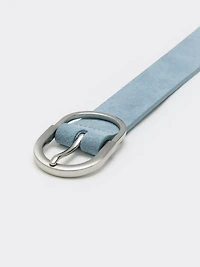Ceinture en suède bleu