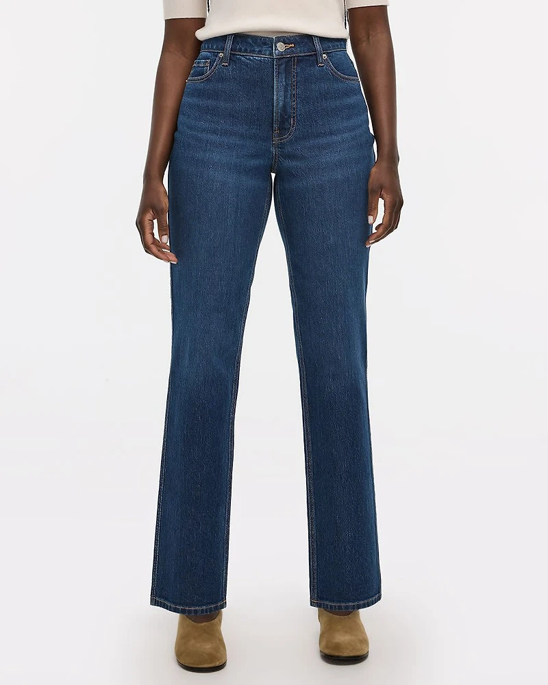 Straight-Leg Mid-Rise Jean