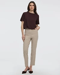 Slim-Leg High-Rise Ankle Pant - The Iconic (R)