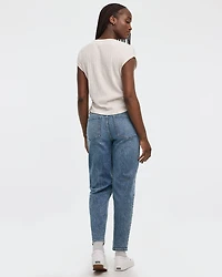 Haut à manches très courtes avec fronces latérales